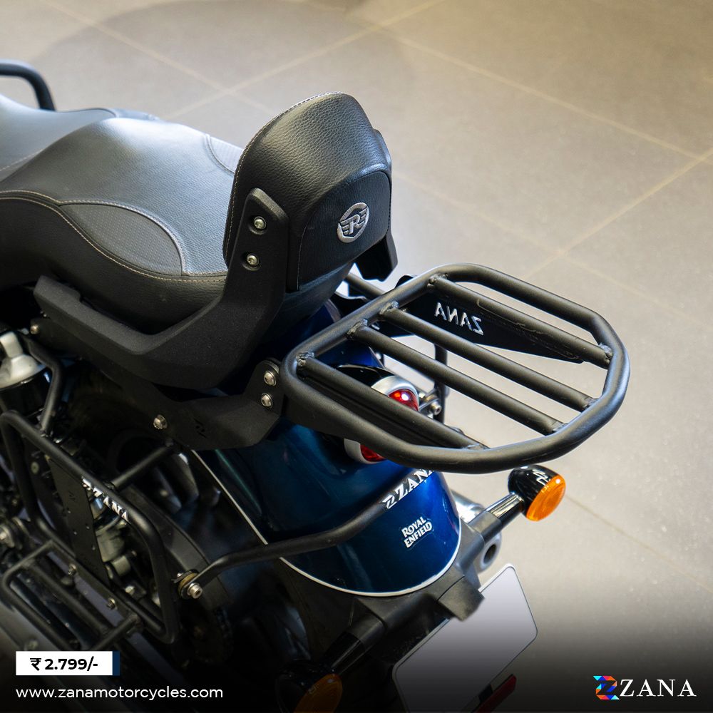 Top Rack Compatible with Royal Enfield Backrest for Super Meteor 650 by ZANA-ZI-8350