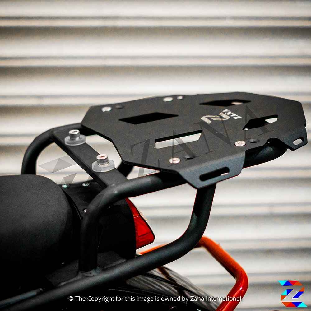 Toprack T-1 With Aluminium Plate Matt Black For Himalayan-ZANA - ZI-8038