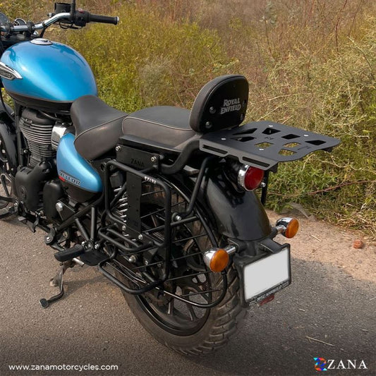 ZANA Top Rack With Plate Type-1 For Royal Enfield Meteor 350 - ZI-8399 - Riders Junction