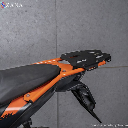 Top Rack with Plate Orange (Type-1) for KTM ADV 250 / 390 / 390 X by ZANA-ZI-8152