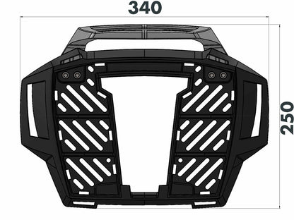 Top Case Carrier Alu Rack for BMW F 450 GS (2026 onwards) by Hepco Becker - 6526553 01 01