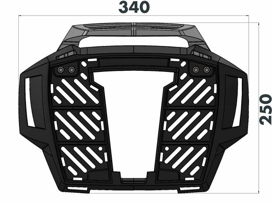 Top Case Carrier Alu Rack for BMW F 450 GS (2026 onwards) by Hepco Becker - 6526553 01 01