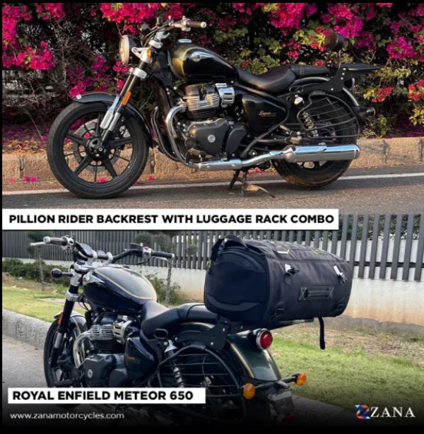 Top Rack With Pillion Backrest For Royal Enfield Super Meteor 650 - ZI-8286