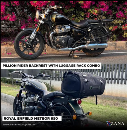 Top Rack With Pillion Backrest For Royal Enfield Super Meteor 650 - ZI-8286