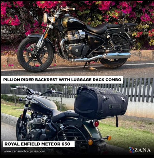Top Rack With Pillion Backrest For Royal Enfield Super Meteor 650 - ZI-8286