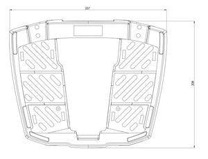 Topcase Carrier Easy Rack Movable Hinge Universal - Hepco Becker - 610100 00 01 - Riders Junction