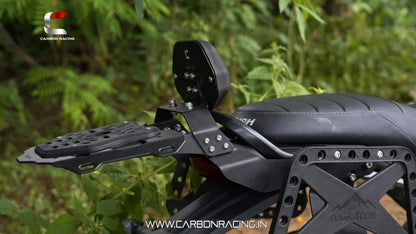 Touring Combo 1: Union Jack Backrest + Top Rack for Triumph Speed 400