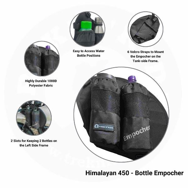 Trek N Ride Himalayan 450 Bottle Empocher- Left - HMBTEMPR450