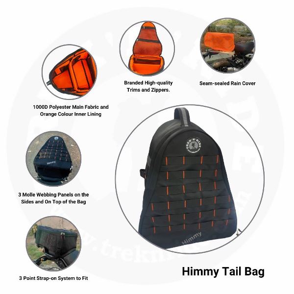 Trek N Ride Himmy – Royal Enfield Himalayan Waterproof Tail Bag - HMYTLBG
