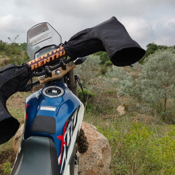 Trek N Ride Motorcycle Handlebar Muffs (Mitts) for Winter and Snow Riding-HDLBRMF