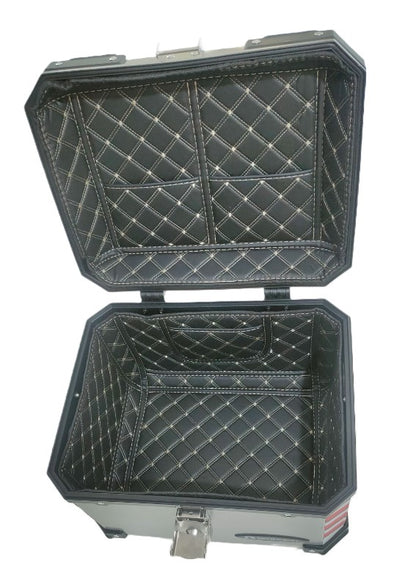 Trek N Ride Motorcycle Top Box – 45L (New Model) - Silver