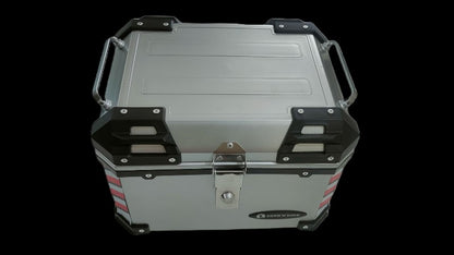 Trek N Ride Motorcycle Top Box – 45L (New Model) - Silver