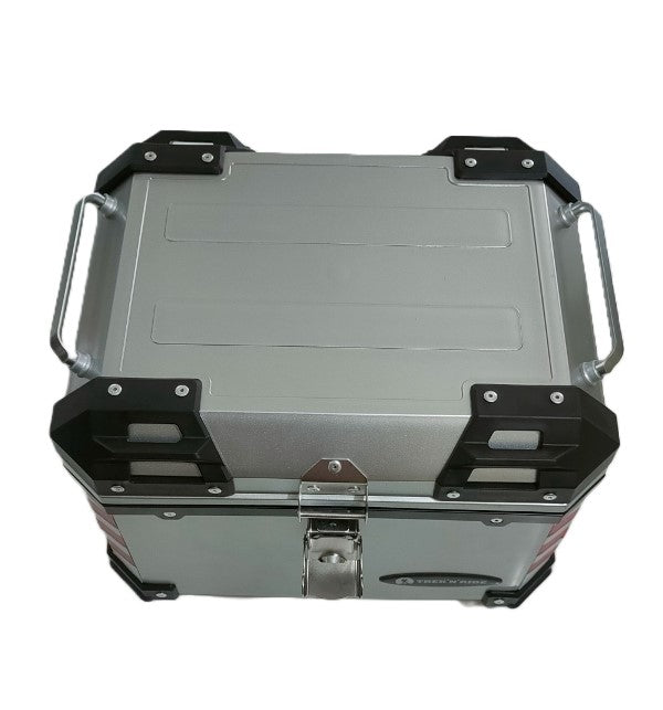 Trek N Ride Motorcycle Top Box – 45L (New Model) - Silver