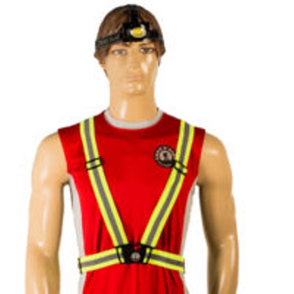 Trek N Ride Safety Reflective Belt Jacket - Orange - RFBT-OR