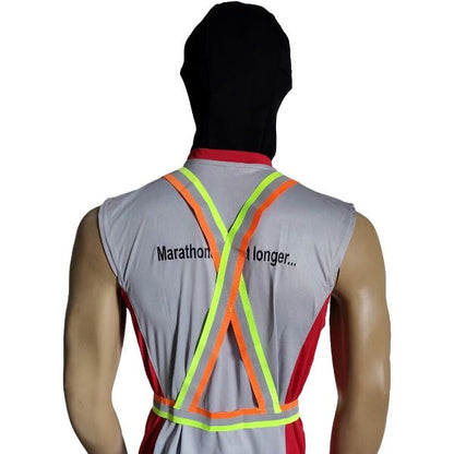 Trek N Ride Safety Reflective Belt Jacket - Green- RFBT-OR