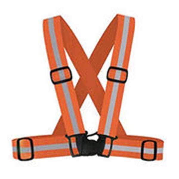Trek N Ride Safety Reflective Belt Jacket - Orange - RFBT-OR