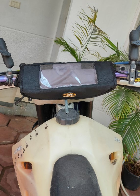 Trek N Ride TrailHawk Motorcycle Handlebar Bag with Mobile Pouch - THKHDLBRBG