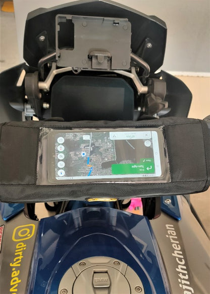 Trek N Ride TrailHawk Motorcycle Handlebar Bag with Mobile Pouch - THKHDLBRBG