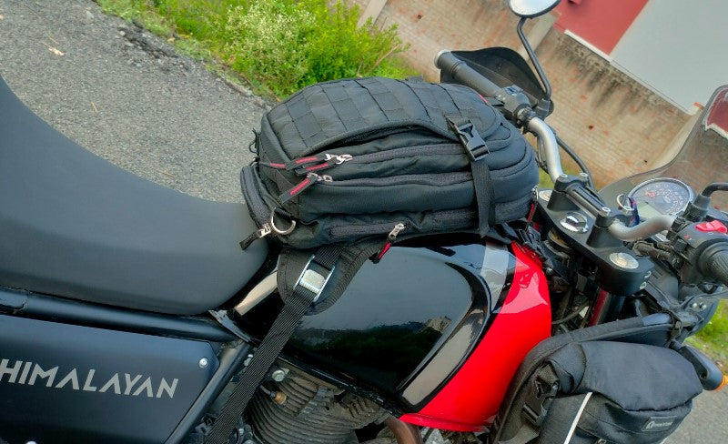 Trek N Ride TrailHawk Motorcycle Tank Bag with Hydration Pack