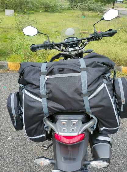 Trek N Ride Waterproof Saddle Bag and Tail Bag – Lamah (75Ltrs) - MCTLBG-LM