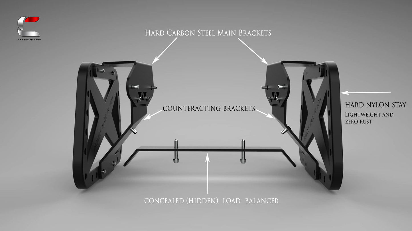 Triumph Speed 400 Pannier Mount Carbon Racing