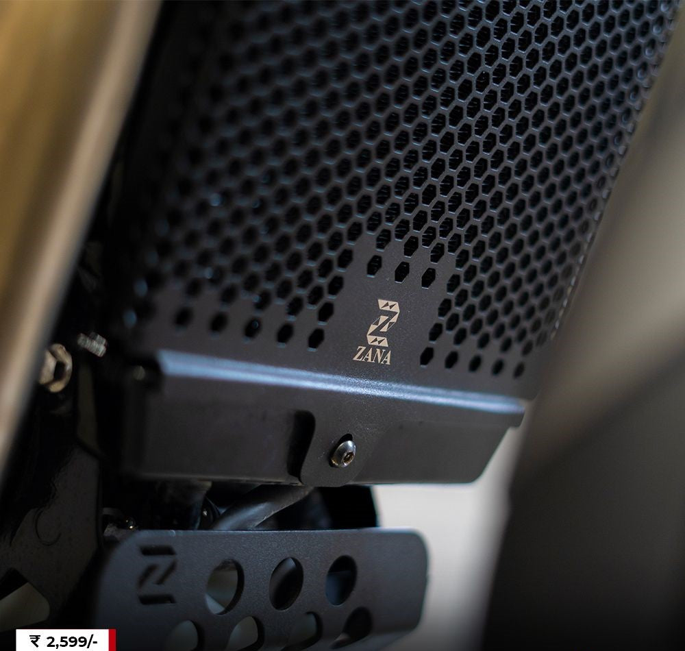 Triumph Speed 400 - Radiator Grill - Honeycomb Black - ZI-8367 - Riders Junction