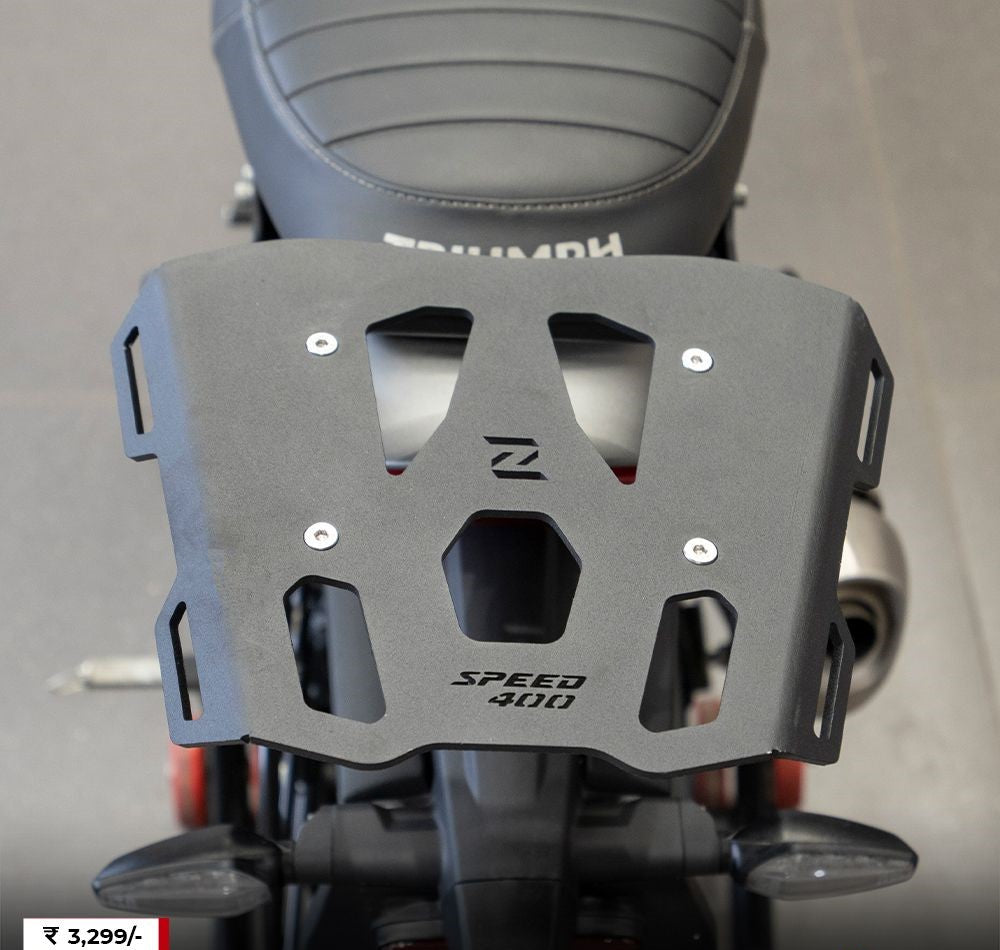 Triumph Speed 400 Top Rack with Plate T-2 ZI-8376 - Riders Junction