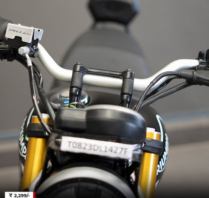 Triumph Speed 400 - Vertical Handle Riser Black - ZI-8370 - Riders Junction