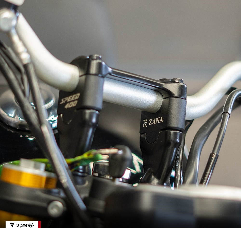 Triumph Speed 400 - Vertical Handle Riser Black - ZI-8370 - Riders Junction