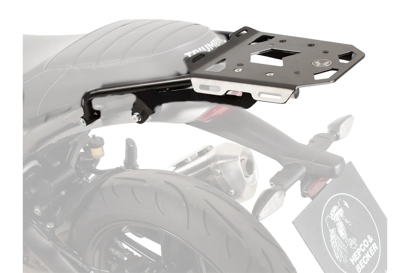 Triumph Speed 400 Carrier Rear Rack Mini Rack - Hepco Becker - 6607664 01 0