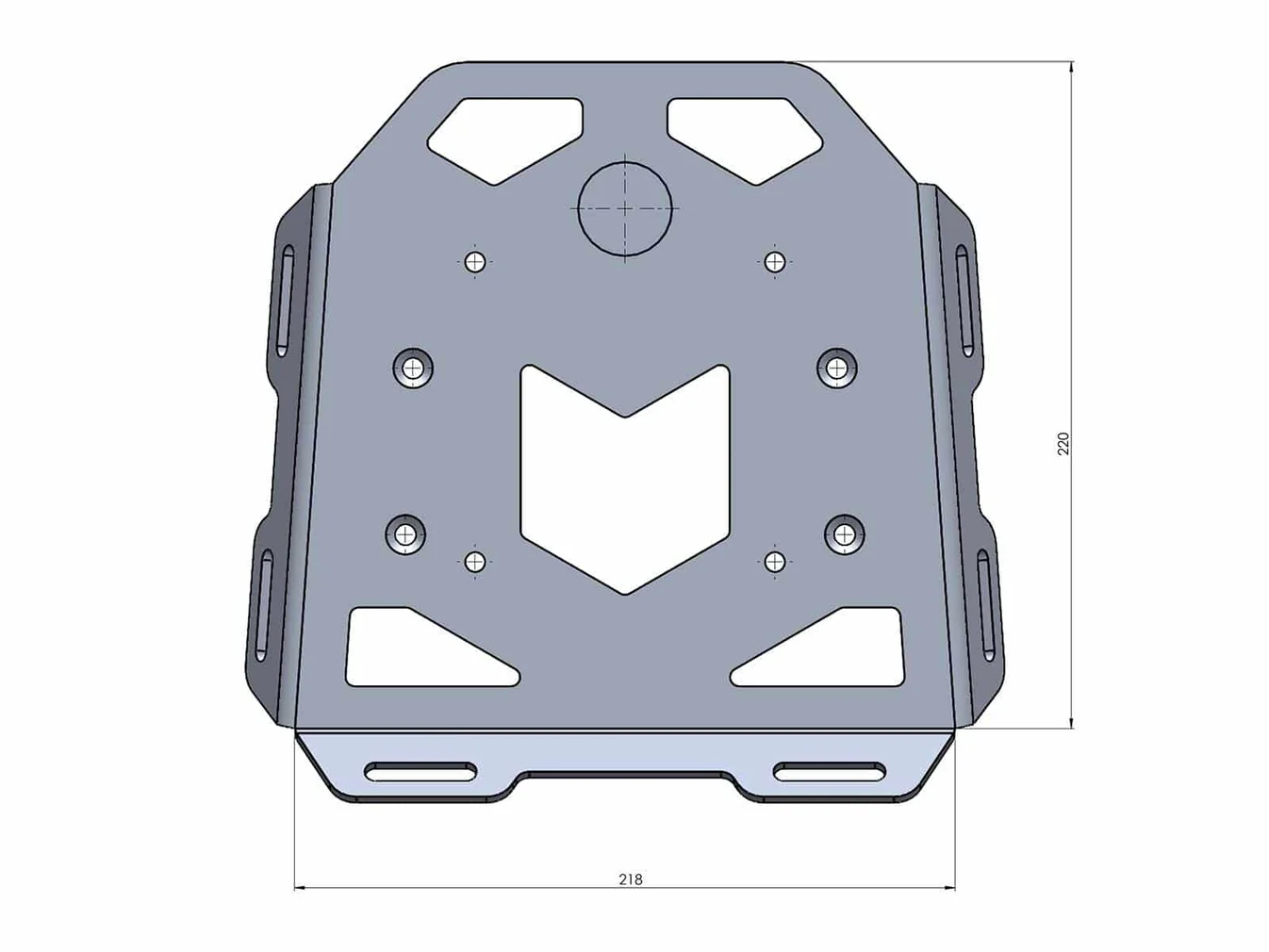 Triumph Speed 400 Carrier Rear Rack Mini Rack - Hepco Becker - 6607664 01 0