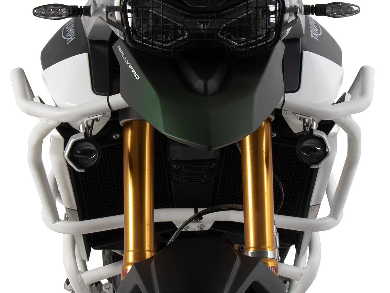 Triumph Tiger 850 & 900 Protection - Guard Tank SOLID Steel White - Hepco Becker - 5097605 00 03