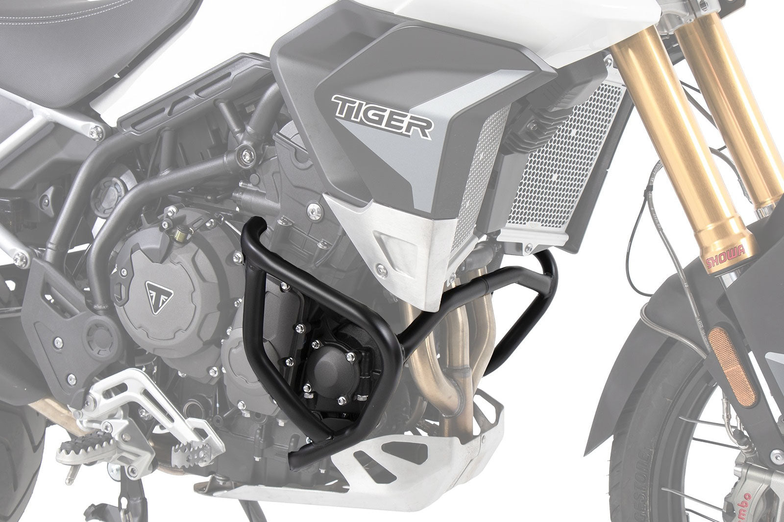 Triumph Tiger 850 &amp; 900 Protection Engine Guard Stainless Steel - Hepco Becker - 5017605 00 22