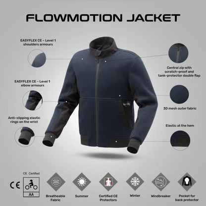 Tucano Urbano Flowmotion Jacket - DARK BLUE - Riders Junction