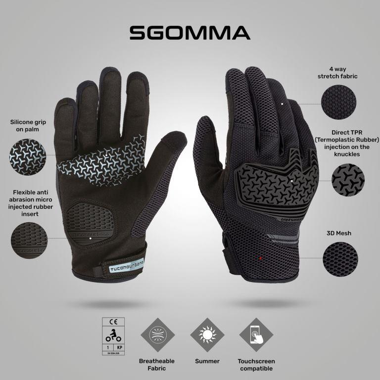 Tucano Urbano Sgomma Gloves - BLACK
