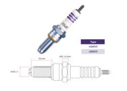 UMA Racing Utech Iridium Spark Plug AB9R31 02AR0068 - 02SP0003