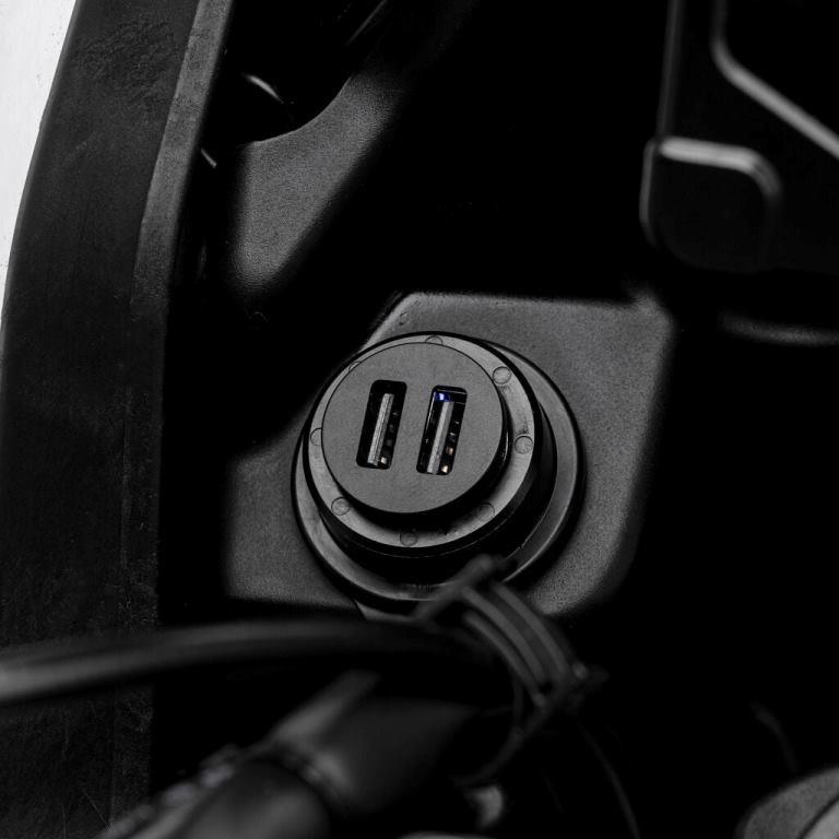 Ultimateaddons Motorcycle Mini Dual USB Charger 12V 4.8 AMP - UA-48MINI-DC