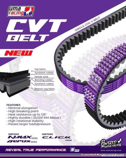Uma Racing CVT Belt Fan Belt Aerox 155 02BT0001