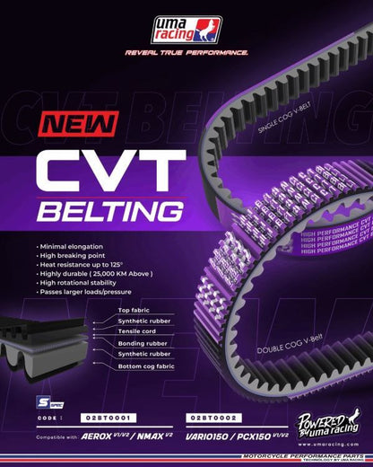 Uma Racing CVT Belt Fan Belt Aerox 155 02BT0001