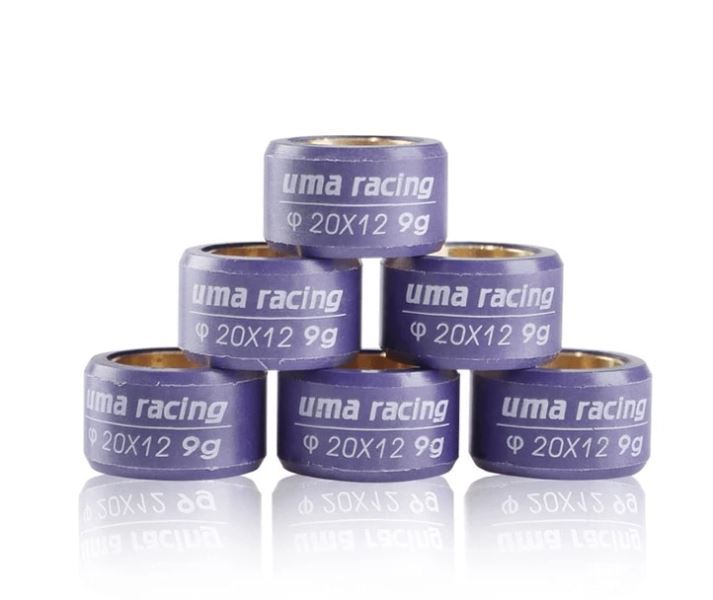 Uma Racing Clutch CVT Pulley Roller V3 20 X 12 Aerox 155 (V3 20 X 12 9g 02PR0509)