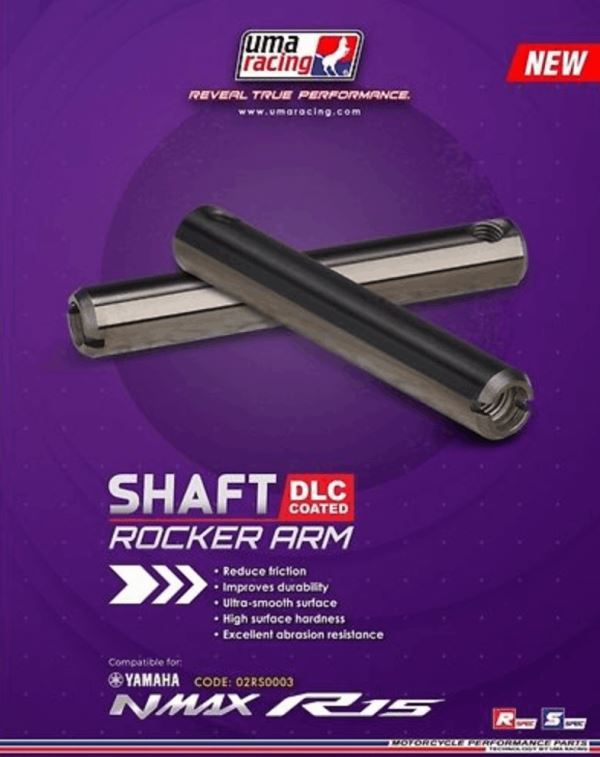 Uma Racing Rocker Arm Shaft (DLC) 02RS0003 - MT15 Aerox R15 (2Pcs) 02RS0003