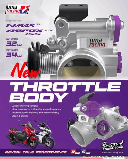 Uma Racing Throttle Body Aerox 155 (02TB0017 32mm)