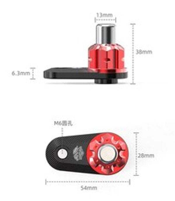 Universal Cnc Scooter Motorcycle Brake Switch Ramp Slope Assist Control Lock Stopper 6mm (Red)