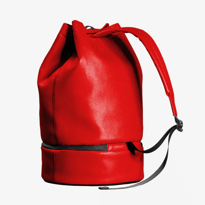 UrbanSac 30L Backpack - Red - Vegan Leather