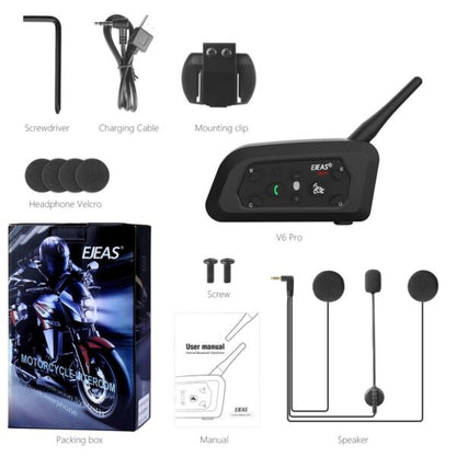 EJAS Vnetphone V6 Pro Bluetooth Intercom (6 months warranty) - Riders Junction