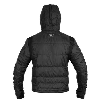 VIATERRA - Black Jacket with Hood - Riders Junction