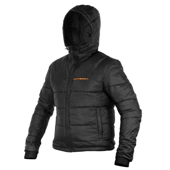 VIATERRA - Black Jacket with Hood - Riders Junction