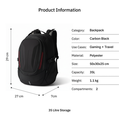 Vantora ACE Gaming Backpack - Blue Shell