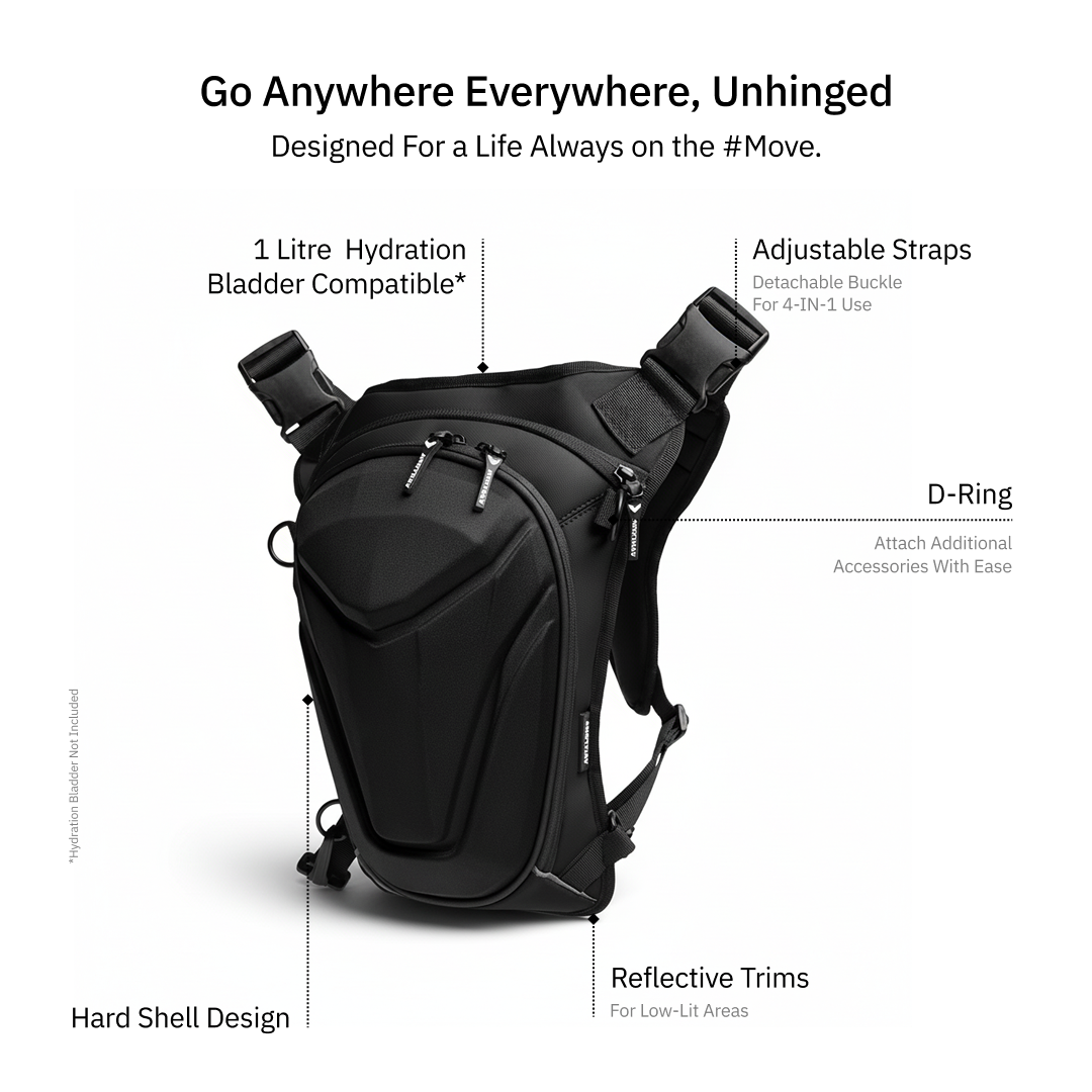 Vantora ARC 4IN1 Travel Bag - Black Shell