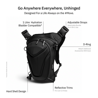 Vantora ARC 4IN1 Travel Bag - Black Shell